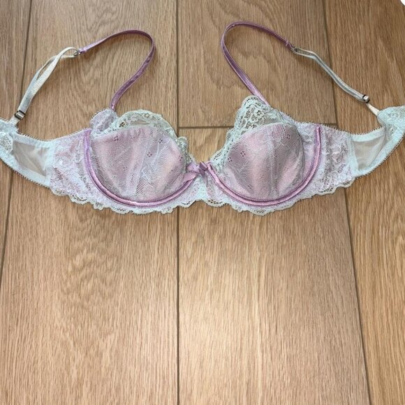 Topshop blue and lilac lace bra with underwire - Picture 6 of 6